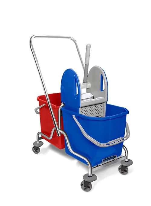 Çift Kovalı Krom Temizlik Seti