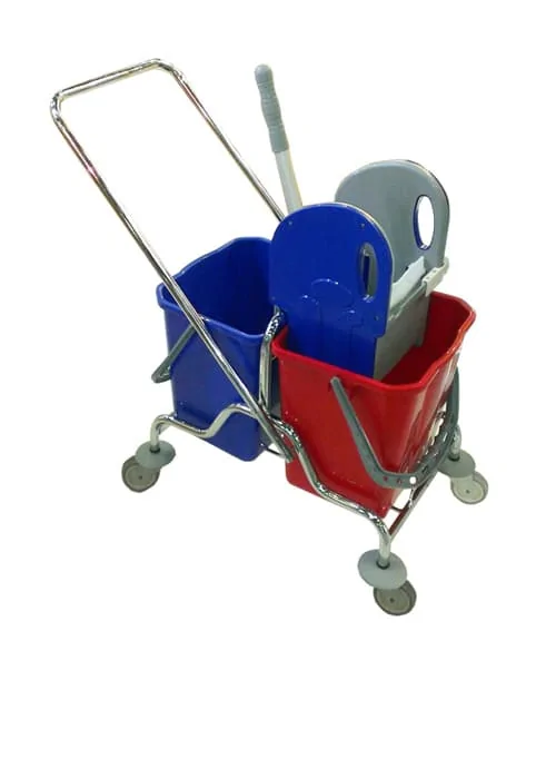 Midi Çift Kovalı Krom Temizlik Seti Ekstra