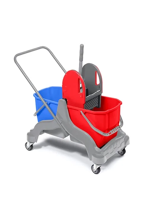 Midi Çift Kovalı Plastik Temizlik Seti